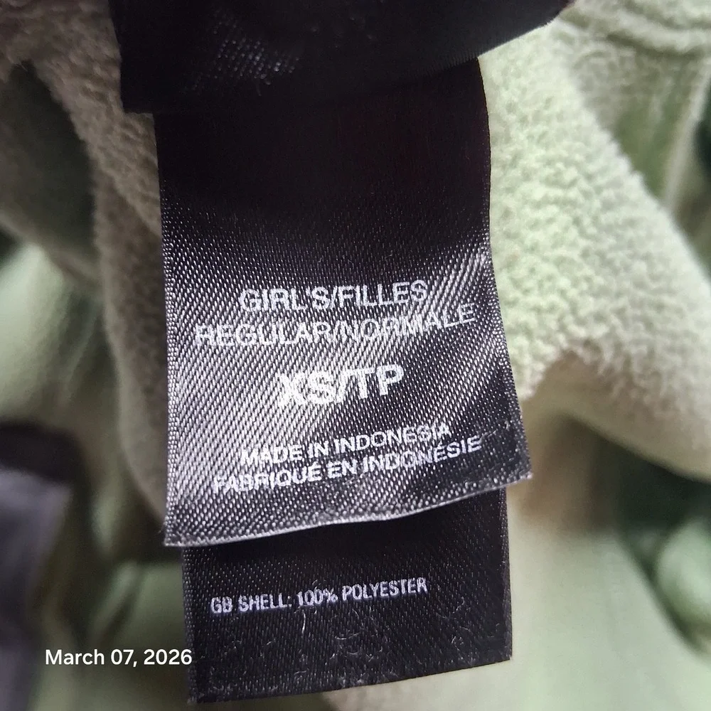 The North Face Girls‎ 3 in 1 Parka Size XS Hooded HyVent Light Green